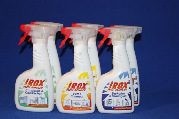 IROX Kombi-Set 1 - Kunststoff- Fett/Schmutz Reiniger- Backofen/Grill- Reiniger