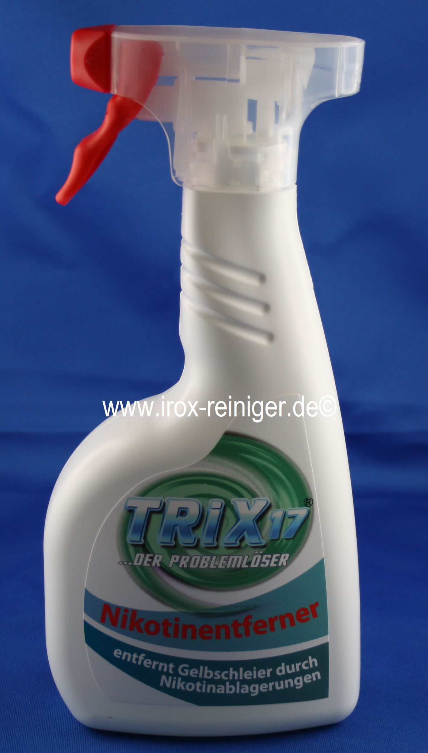 Irox-Reiniger Onlineshop - TRIX 17 Nikotin-Entferner 500ml, Nikotin,  Entfernung, Kunststoff, Oberflächen